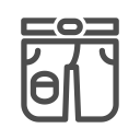 belt, clothes, fashion, men, shopping, summer, trousers svg vector icon