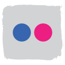 flickr, social svg vector icon