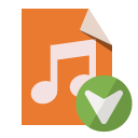 file,type,audio,down icon