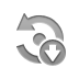 rotate,down icon
