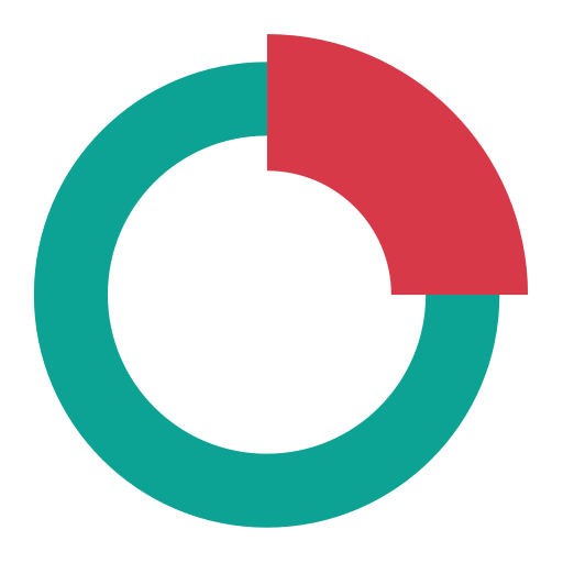 Doughnut Chart svg vector icon