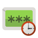 password,clock icon