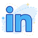 in, linked, media, social svg vector icon