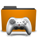 orange,folder,game,gaming icon