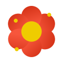 blossom, dust, flower, particles, pollen, pollution, weather svg vector icon