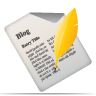 article, blog, title icon