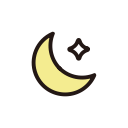 moon, moonlight, night, weather svg vector icon