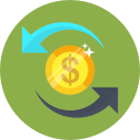 banking, coin, dollar, money, transfer svg vector icon