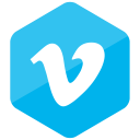 colored, hexagon, high quality, media, social, social media, vimeo svg vector icon