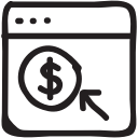 click, mouse, pay, payment, payperclick, per, ppc svg vector icon