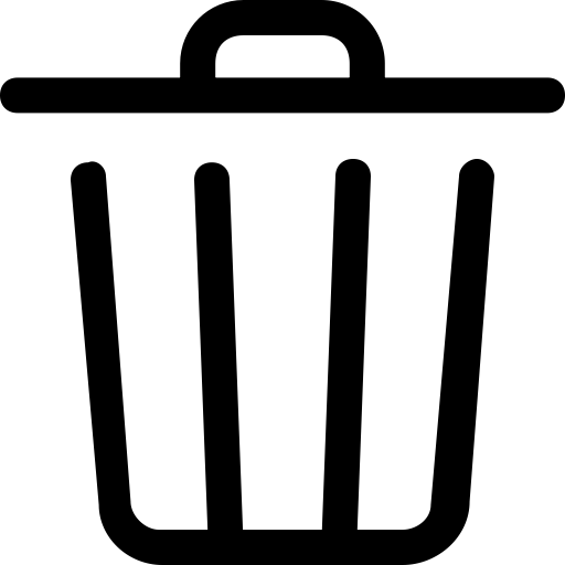 Delete svg vector icon