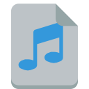 file, sound svg vector icon
