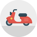 italy, motorbike, scooter, transport, travel, vespa svg vector icon