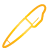 basic, pen, yellow icon