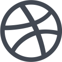 dribbble svg vector icon