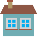 back, estate, home, house, window svg vector icon