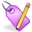 edit, purple, tag icon