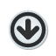 down, frame, navigation, sticker icon