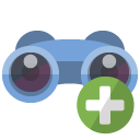 binoculars,add icon