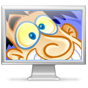 display,fun,computer,monitor,screen,happy,funny,smile,emotion,emot icon