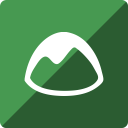 basecamp, gloss, media, social, square svg vector icon