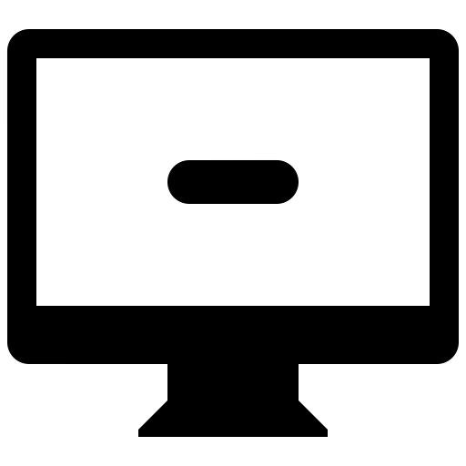 Computer Remove svg vector icon
