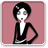 vintage,girl,framed,child,kid,people,person,human,profile,account,user icon