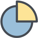 general, graph, office, overview, part, pie chart, portion svg vector icon