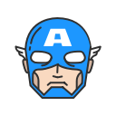 avengers, captain, captain america, super hero svg vector icon