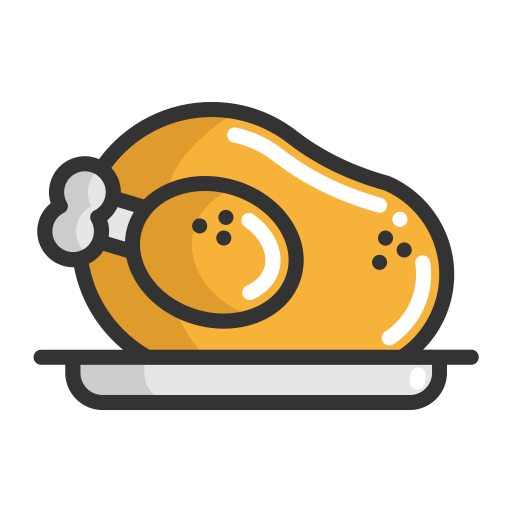 Roastchicken svg vector icon