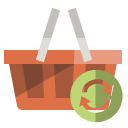 shopping,basket,refresh icon