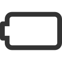 empty,battery icon