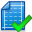 accept, layout icon