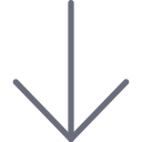 arrow, bottom, direction, down svg vector icon