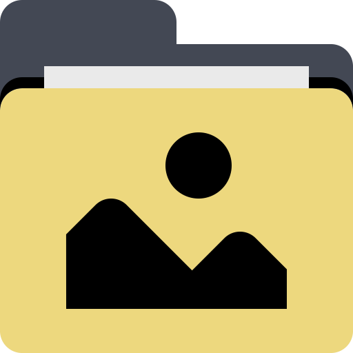 Folder Photo svg vector icon