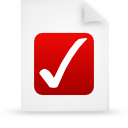 document, file, paper, red icon