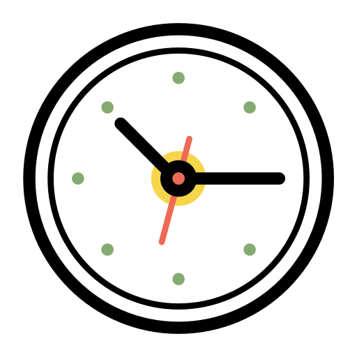 Clock svg vector icon