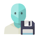 user,diskette icon