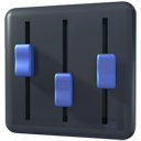 mixer, player, volume icon