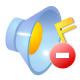 decrease, sound icon