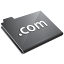 com, grey icon