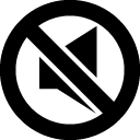 0, media, mute, volume icon