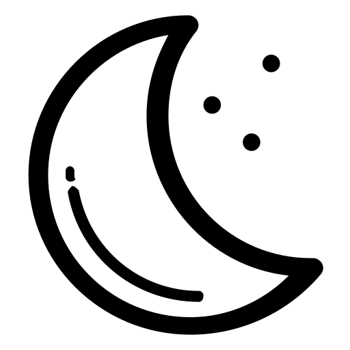 Moon svg vector icon