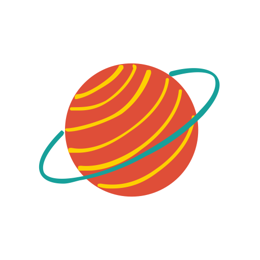 Cosmic Planet svg vector icon