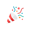 party, poppers svg vector icon