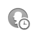 coin,silhouette,clock icon