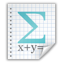 file, math icon
