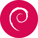 circle, debian, round svg vector icon