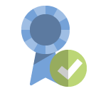 ribbon,checkmark icon