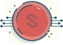 crpyto, cryptocurrencies, digital money, substratum svg vector icon